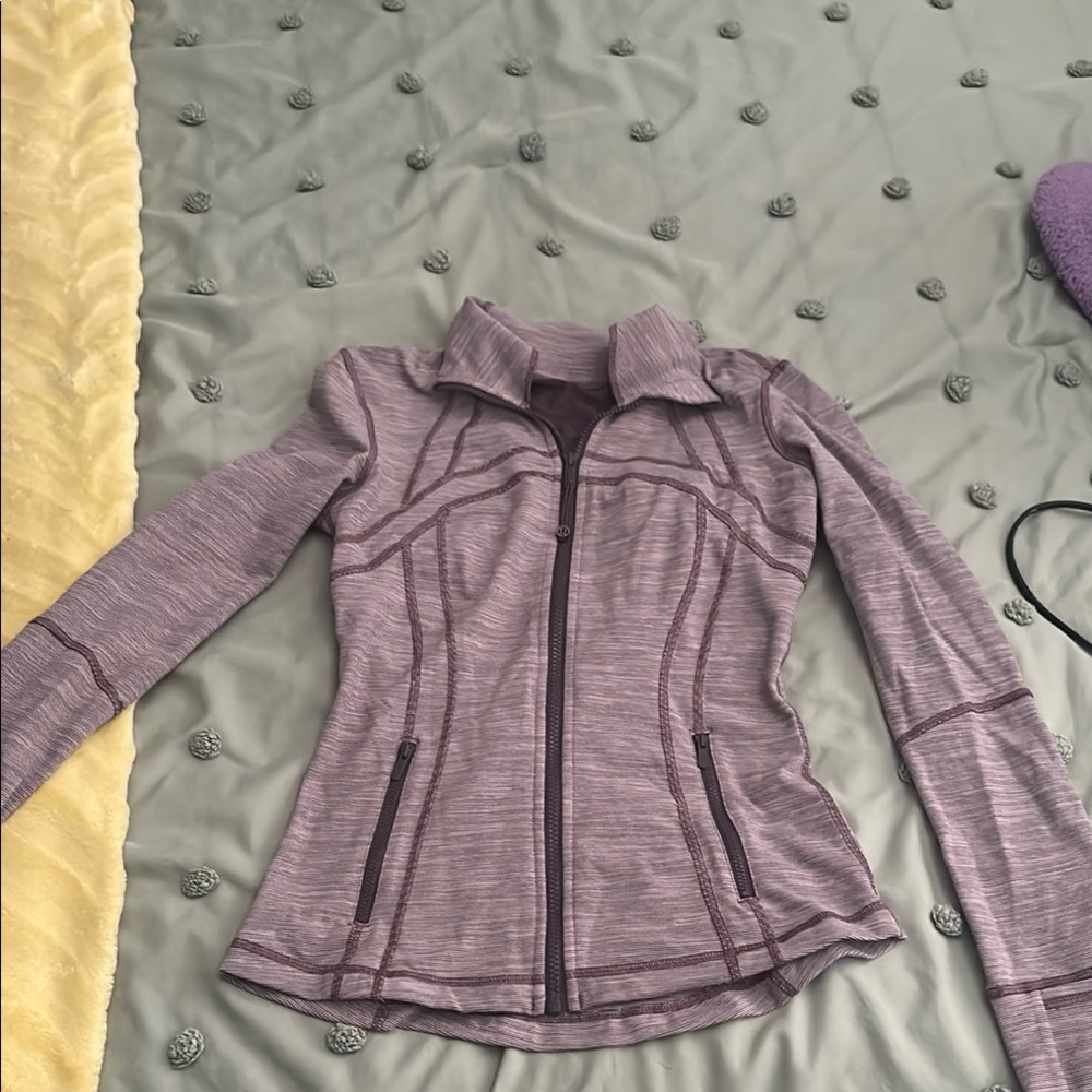 Lululemon Purple Striped Define Jacket